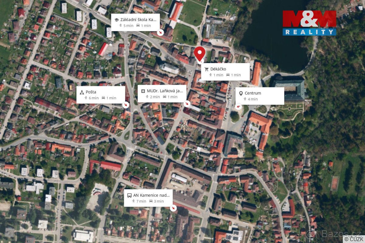 Pronájem kancelářských prostor o výměře 24 m² v centru Kamen