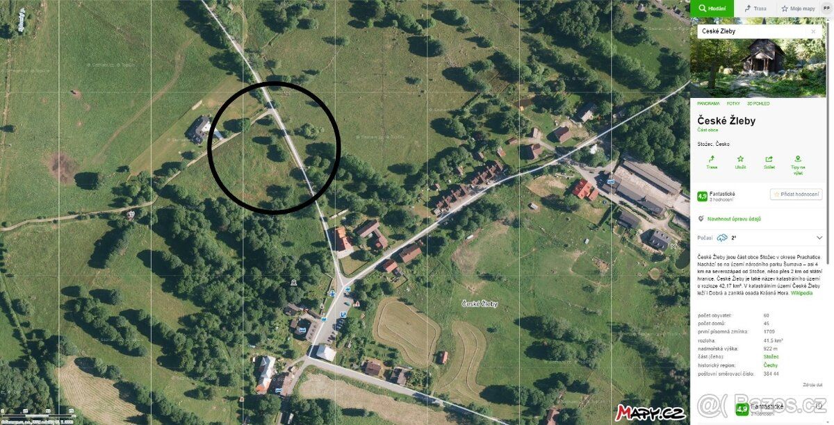 Pozemek je k zástavbě RD i dvě podlaží, možno začít stavět i