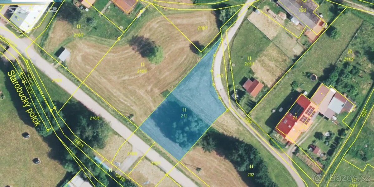 Prodej pozemku v k.ú. Horní Staré Buky – 1 032 m²
Pozemek je