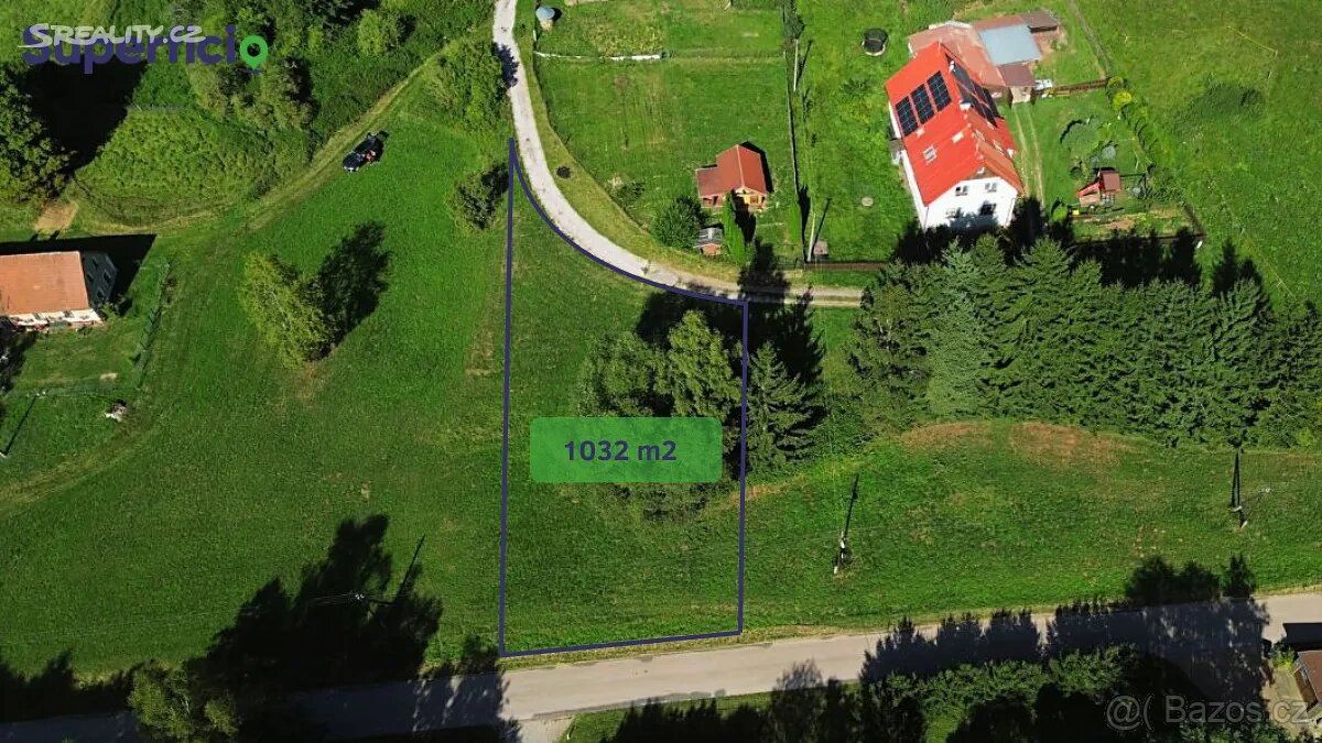 Prodej pozemku v k.ú. Horní Staré Buky – 1 032 m²
Pozemek je