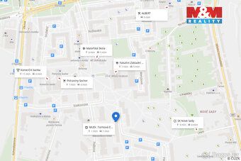 Nabízíme pronájem bytu o dispozici 2+1 s výměrou 44 m² v 7. 