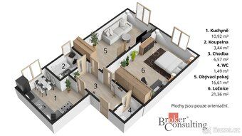 Prodej bytu 2+1, 62 m² – Náměstí Míru, SvitavyByt s nájemník