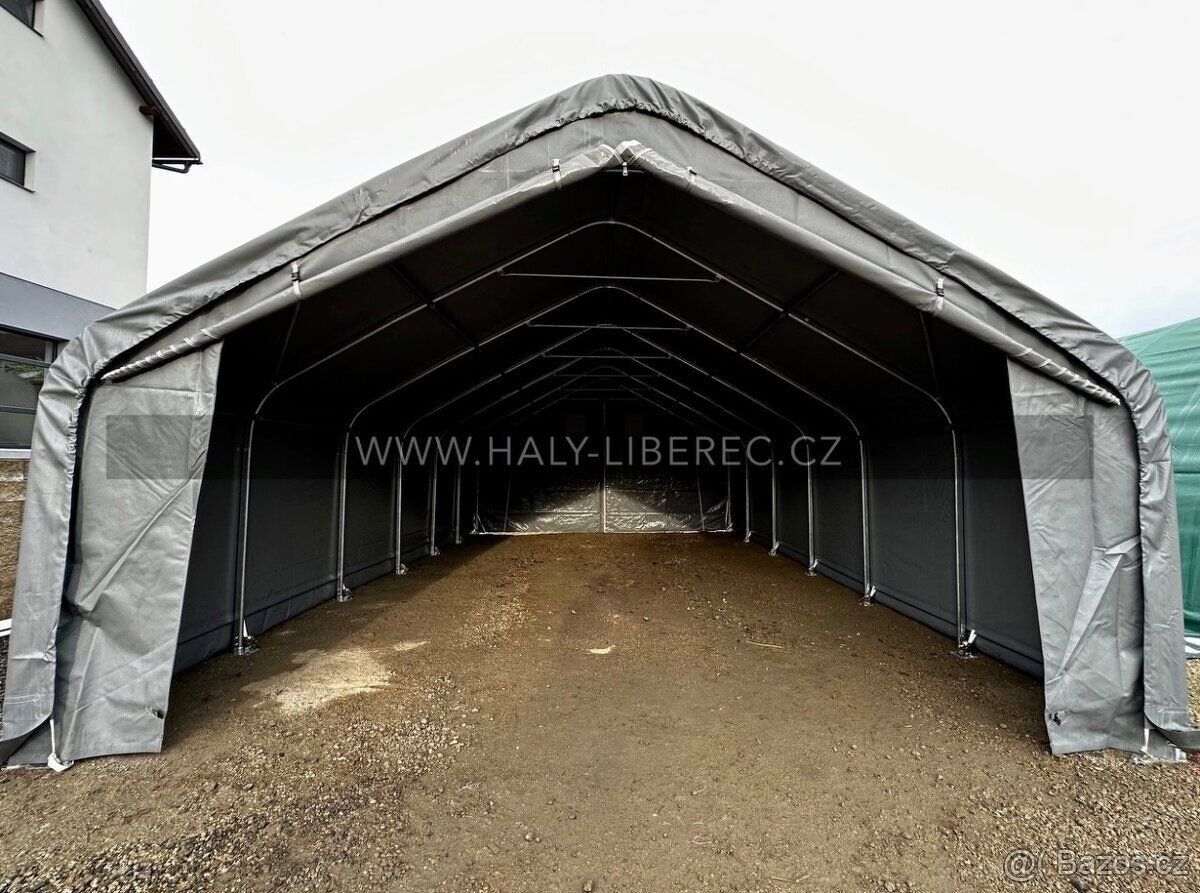 Prodám novou plachtovou halu o rozměru 6.1 x 9.15 x 3.66 m, 