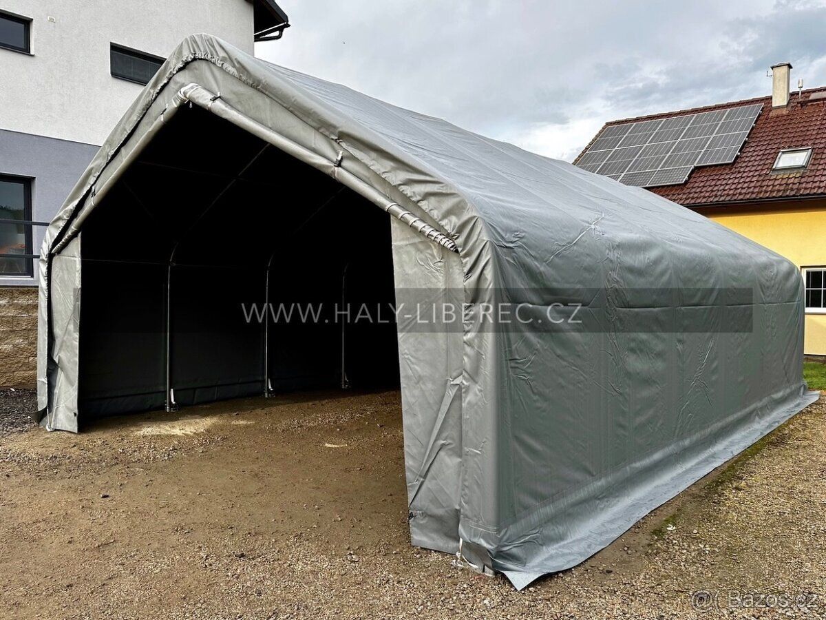 Prodám novou plachtovou halu o rozměru 6.1 x 9.15 x 3.66 m, 