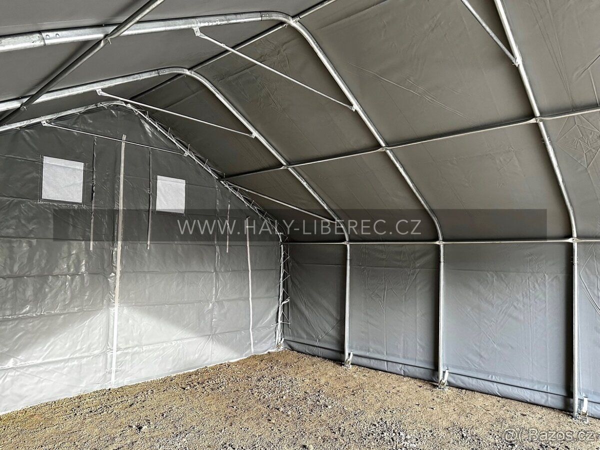 Prodám novou plachtovou halu o rozměru 6.1 x 9.15 x 3.66 m, 