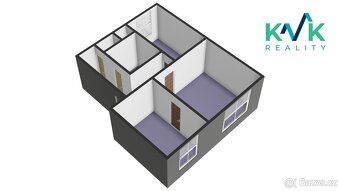 Byt 2+1 v osobním vlastnictví o celkové výměře 55 m² se nach