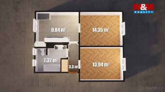 Nabízíme k pronájmu byt o dispozici 2+1 po částečné rekonstr