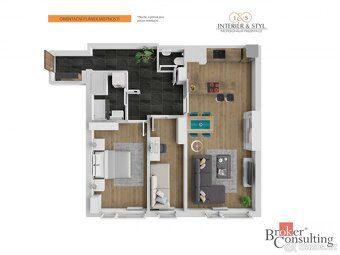 Moderní byt 3+kk s výhledem, Praha – Troja, 69 m²Nabízíme k 