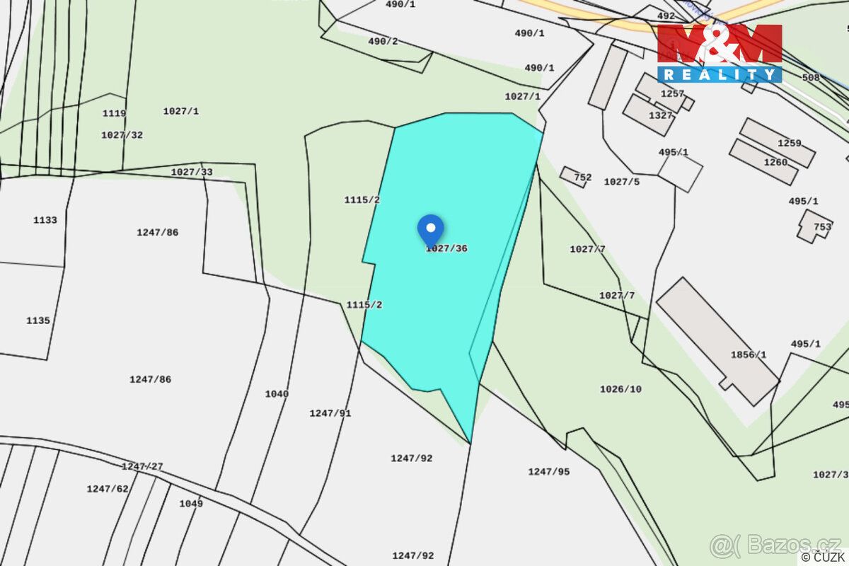 Nabízíme k prodeji les o rozloze 6740m² v nedaleko obce Král