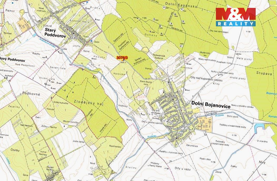 Prodej pozemku o výměře 35 m2 v katastru obce Dolní Bojanovi