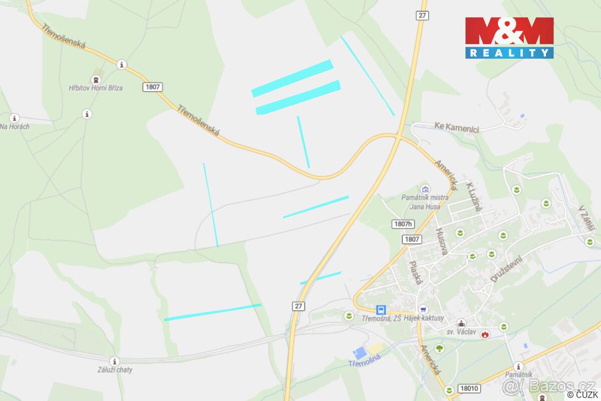 Nabízíme k prodeji soubor pozemků vedených v katastru nemovi