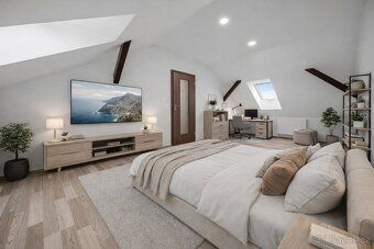Prodej prostorné půdní nástavby 4+kk, 138 m² – Brno Husovice
