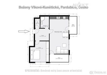 Nabízíme k pronájmu byt o dispozici 2+kk se dvěma balkóny v 