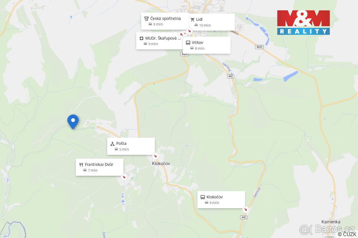 Nabízíme k prodeji stavbu, kterou lze použít jako chatu v ma