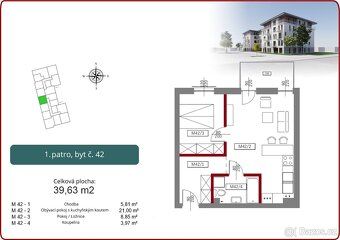 Hledáte efektivně řešený byt na investici?
M42 je díky své p
