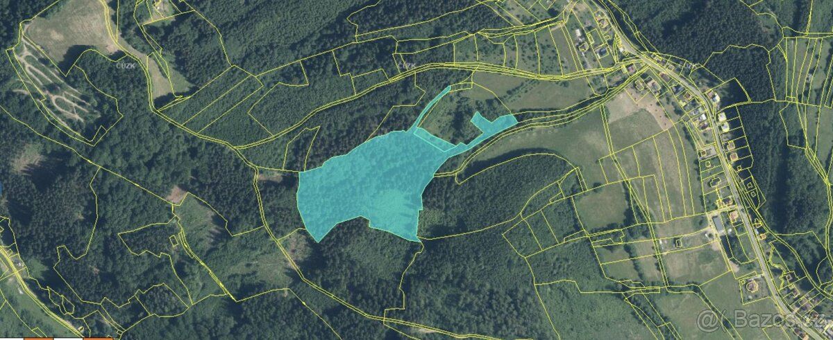 Nabízíme k prodeji lesní pozemek o CP 38165 m2, v katastráln