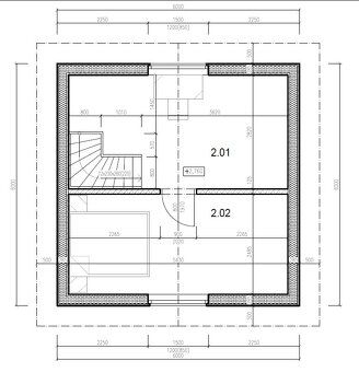 Tento dvoupatrový dům o rozměrech 6×6 m je ideální pro trval