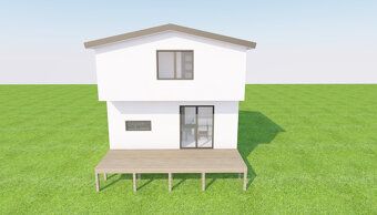 Tento dvoupatrový dům o rozměrech 6×6 m je ideální pro trval