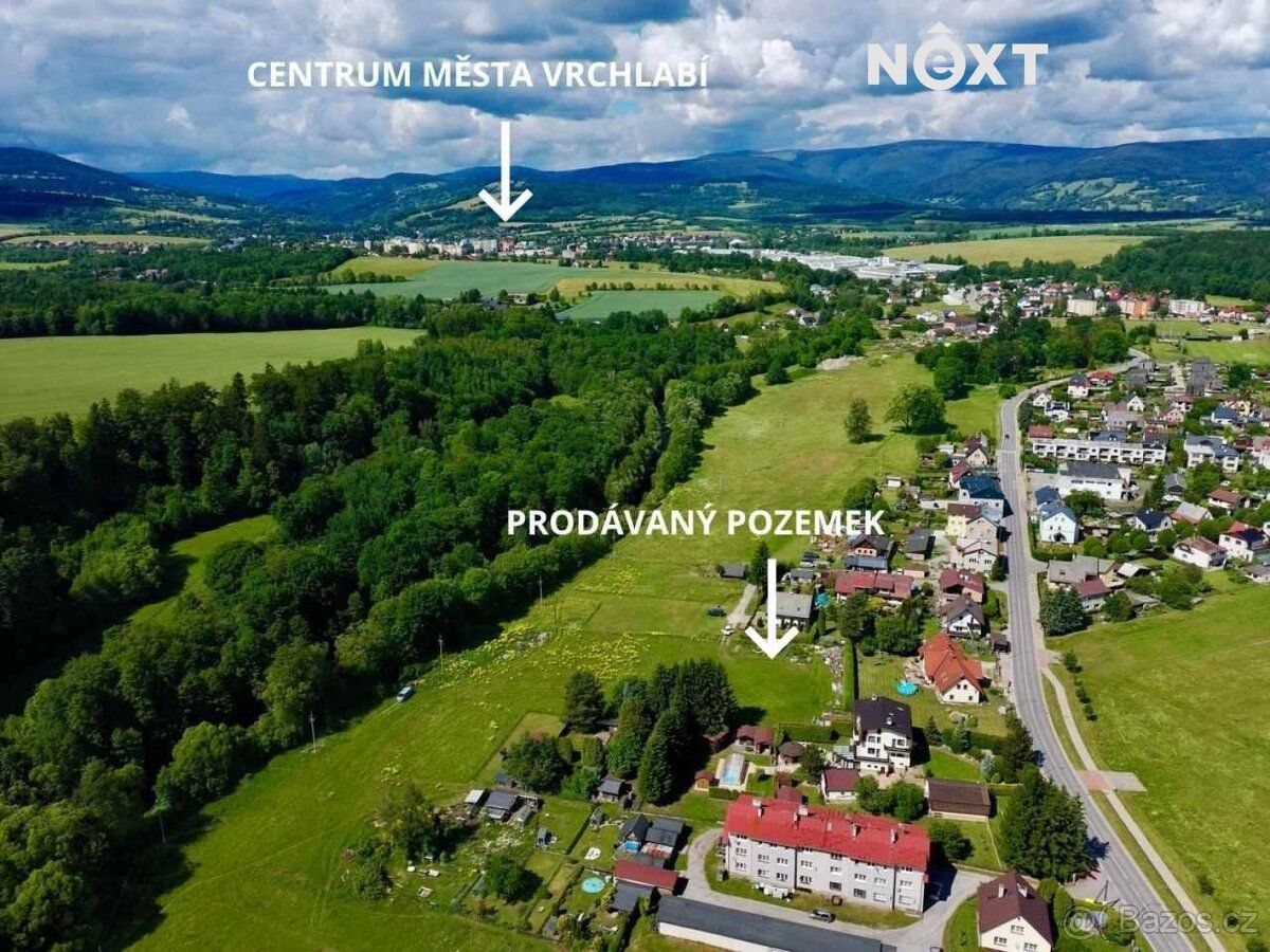 Prodej stavebního pozemku 1056 m² – Vrchlabí, Harta Nabízíme