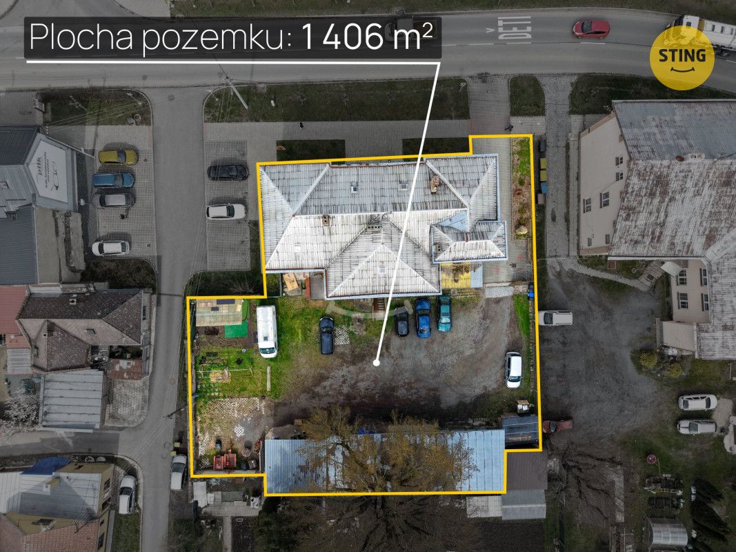 K prodeji komerční objekt s pozemkem dvora a menšími přilehl