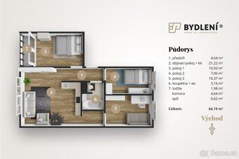 Nabízíme k dlouhodobému pronájmu příjemný a prakticky řešený