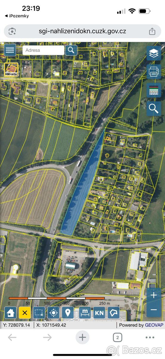 Nabízím k pronájmu louku k zemědělským účelům, celkem 7945m2