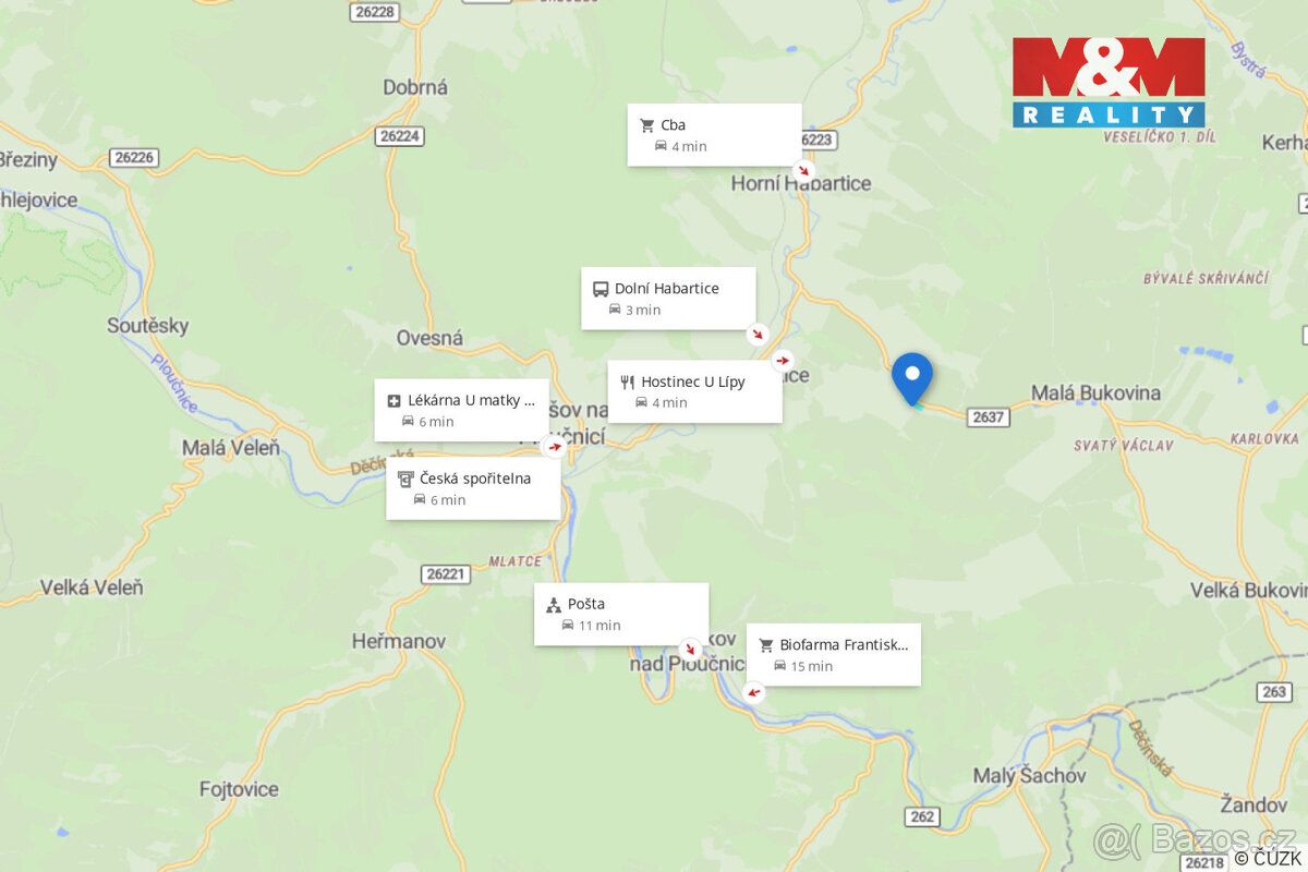 Prodej lesního pozemku o výměře 10.293 m² v katastrálním úze