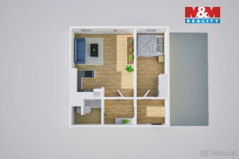 Nabízím k prodeji byt 2+kk o výměře 47 m², který se nachází 