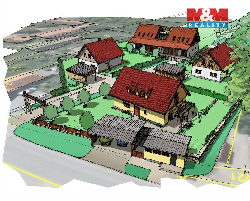 Nabízíme k prodeji stavební parcelu o rozloze 886 m² v klidn