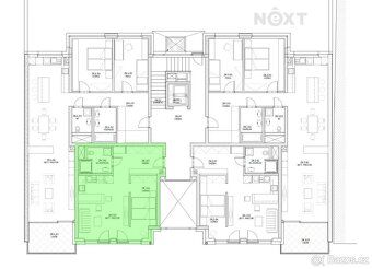 Prodej bytu 1+kk/2+kk 47 m², Zlín – Rezidence Lešetín I. | c