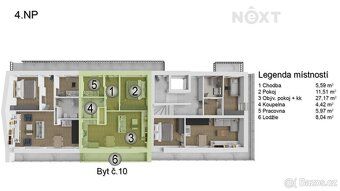 REZIDENCE DRNOVICE – byt 10
Exkluzivně nabízíme byt o dispoz