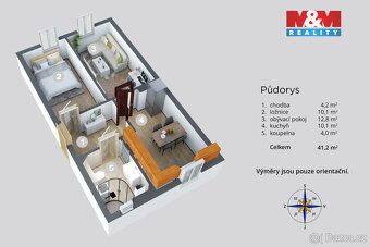 Nabízíme k prodeji byt 2+1 v osobním vlastnictví o užitné pl