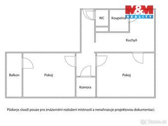 K prodeji nabízíme světlý byt 2+1 v osobním vlastnictví na u