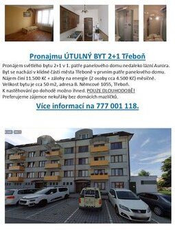 Pronajmu zrekonstruovanou, nově vybavenou garsonku. Byt se n