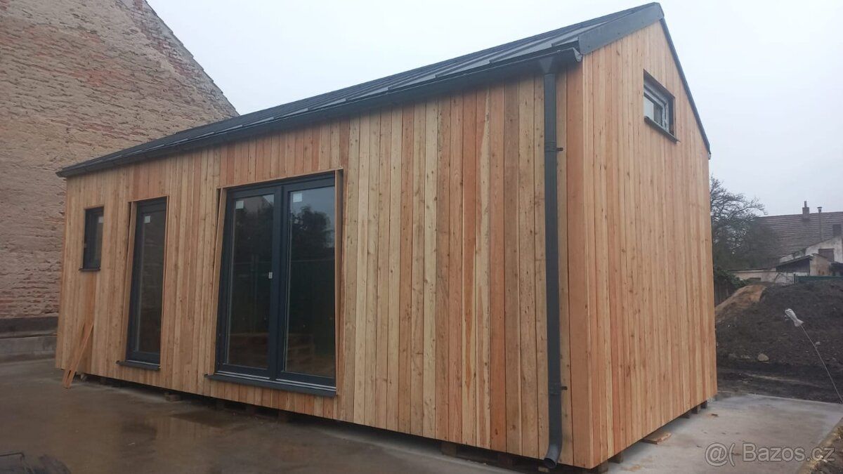 Prodáme nedokončený projekt tiny haus. Zateplená podlaha i s