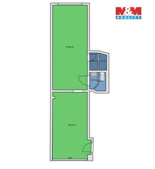 Nabízíme k pronájmu komerční prostor o užitné ploše 50 m² na
