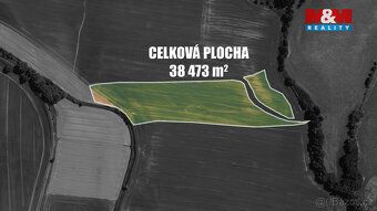 Prodej dvou pozemků, o celkové ploše 38.473 m2 v katastrální