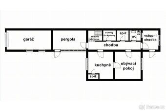 Prodej řadového rodinného domu 4+1 v Polici u Jemnice. Rok k
