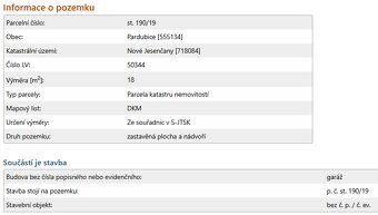 Nabízím k prodeji zděnou řadovou garáž v osobním vlastnictví
