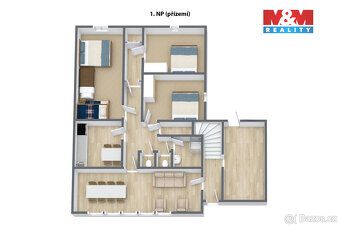 Prodáme dům s dvěma byty a zahradou o 463 m² v Mariánské u J