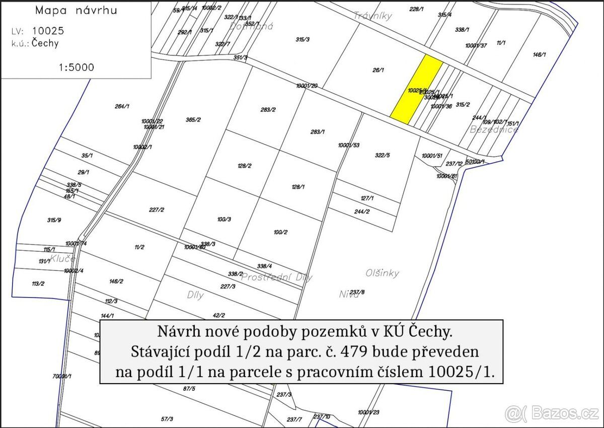 V katastrálním území Čechy, okres Přerov, nabízíme ke koupi 