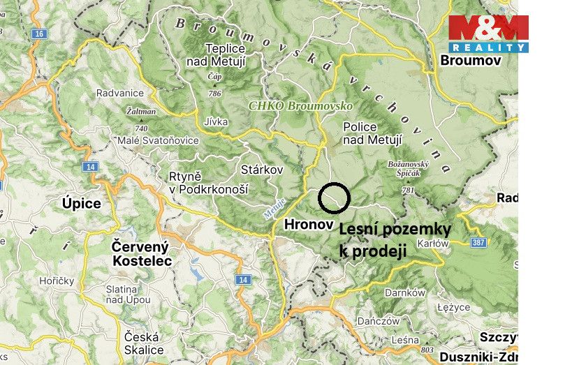 Prodej souboru pozemků v katastrálním území Vysoká Srbská u 