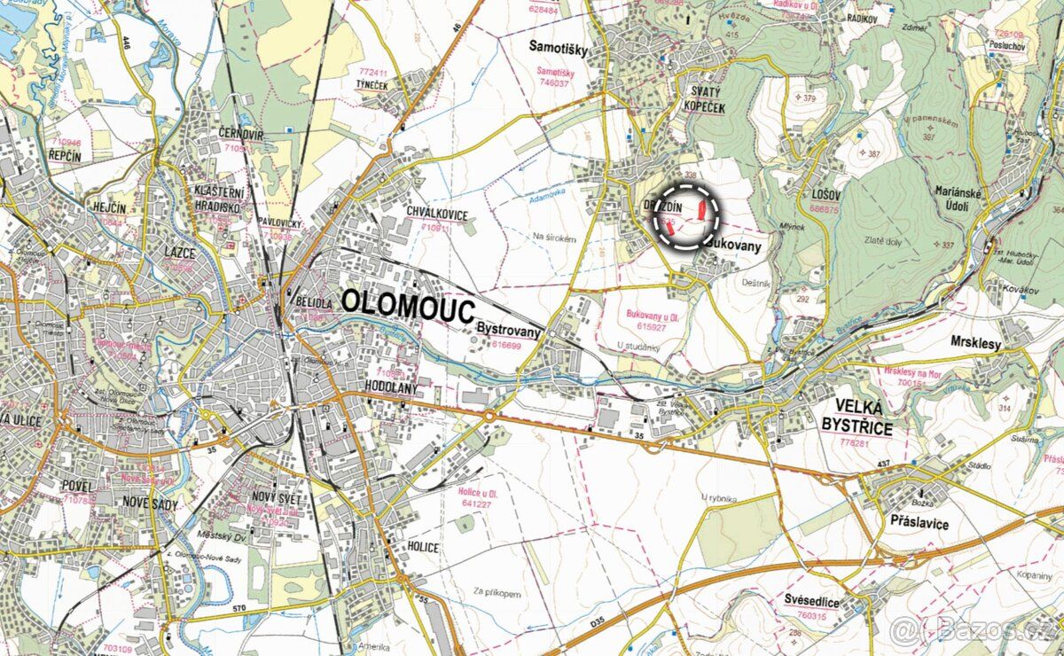V katastrálním území Droždín v okrese Olomouc nabízím k prod