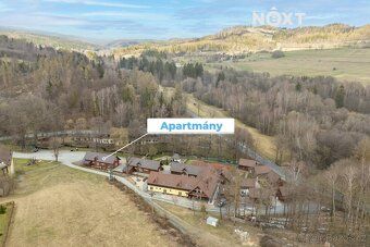 Zavedený apartmánový dům v Jeseníkách: 5 apartmánů, vysoká o