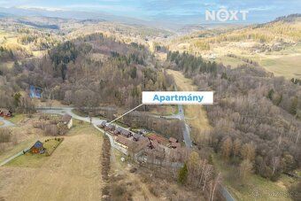 Zavedený apartmánový dům v Jeseníkách: 5 apartmánů, vysoká o