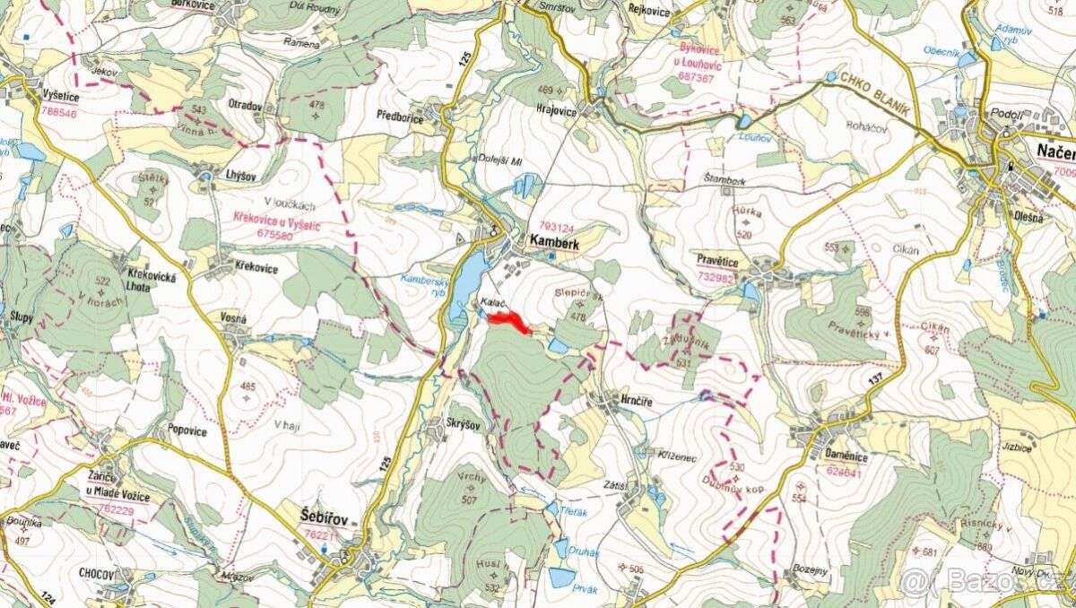 V katastrálním území Kamberk (okres Benešov) nabízím k prode