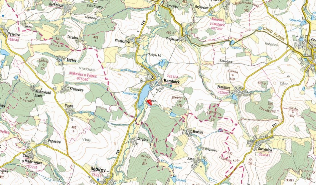 V katastrálním území Kamberk (okres Benešov) nabízím k prode