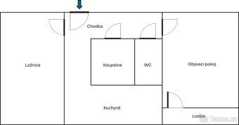 Prodám byt 2+1 o velikosti 54 m² v Olomouci, část Nové Sady,