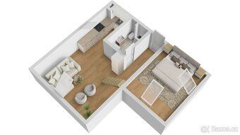Nabízíme k prodeji byt 2+kk o výměře 42 m², který se nachází