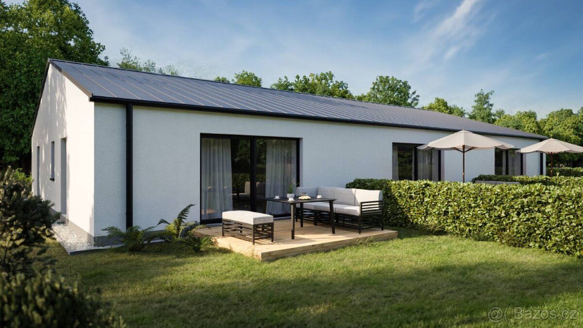 nový krajový řadový dům 3+kk, se zahrádkou,terasou,parkování